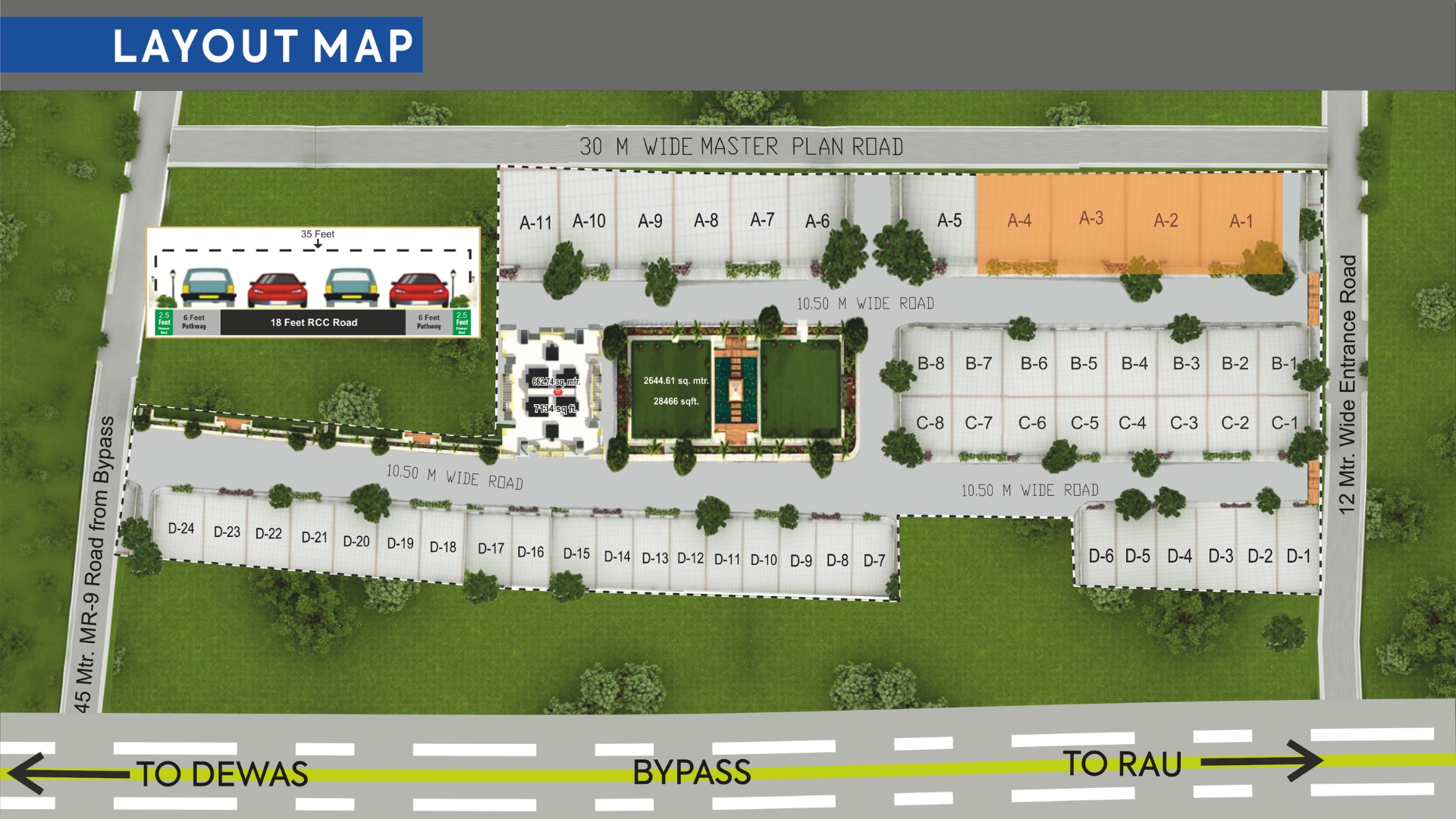 The Mansions Indore – Master Plan Layout